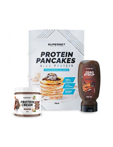 PACK PETIT-DÉJ – pancakes + protein cream + zero syrup