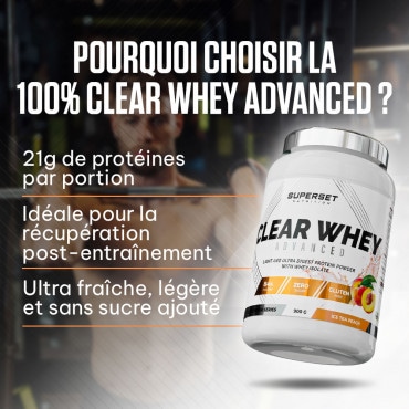 100% CLEAR WHEY ADVANCED...