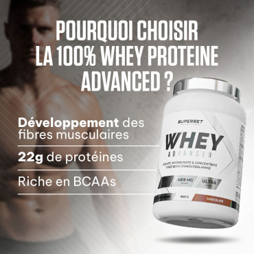 100% WHEY PROTEINE ADVANCED...