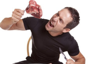 Les vrais hommes mangent de la viande