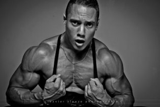Yoann, bodybuilder, en préparation IFBB