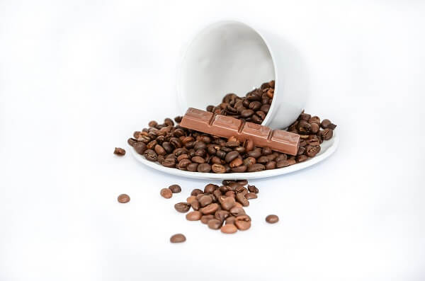 Café et chocolat riches en caféine