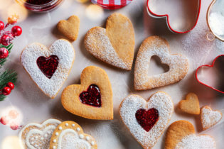 Biscuits protéinés de Saint-Valentin
